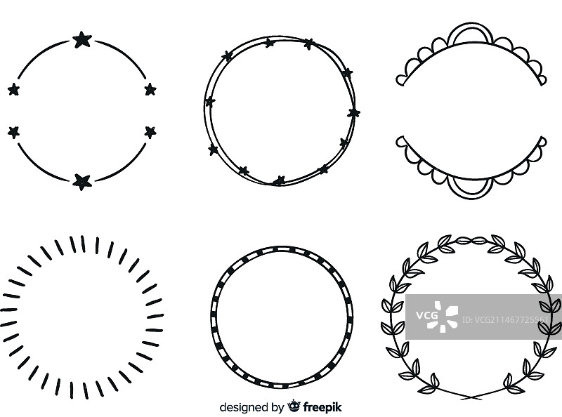 手绘装饰边框合集图片素材