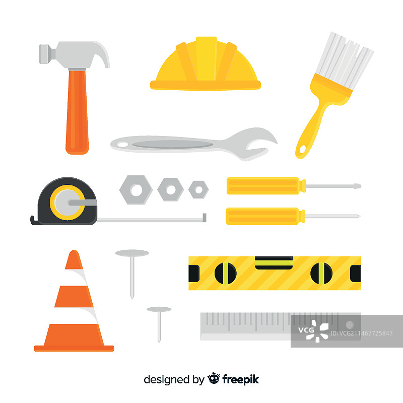 扁平化建筑设备合集图片素材