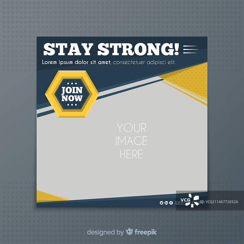 带照片的运动banner模板图片素材