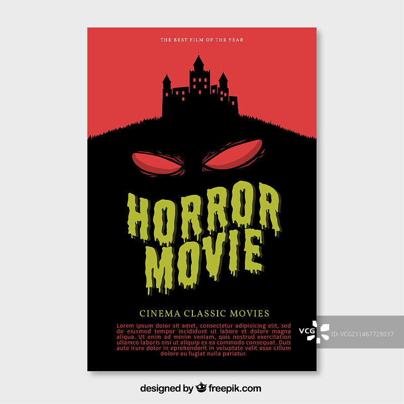 恐怖电影海报图片素材