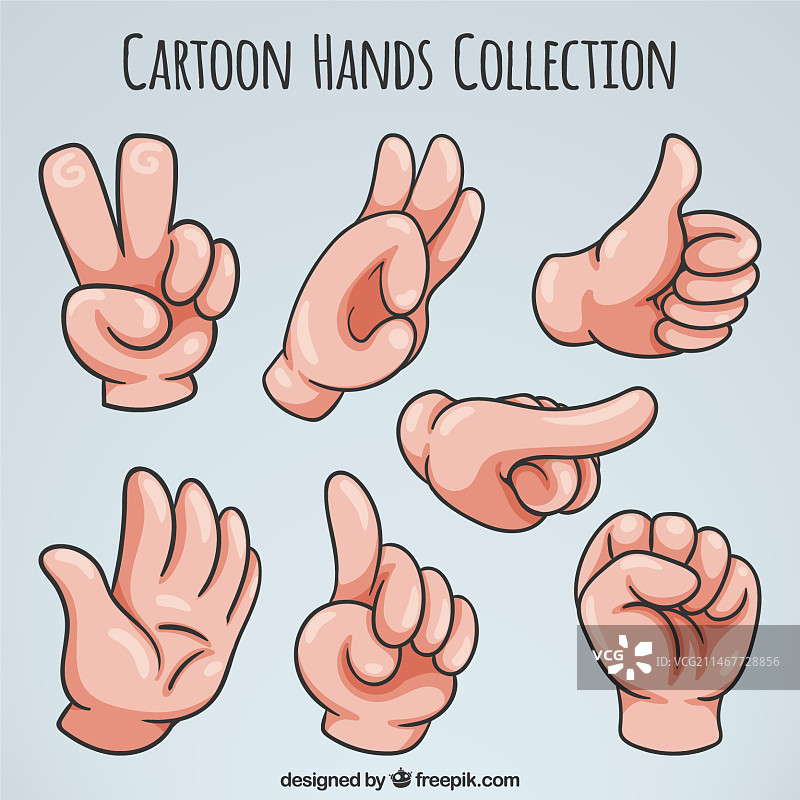 卡通手部素材包图片素材