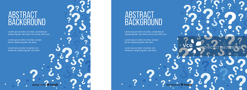 扁平蓝色问题背景模板图片素材