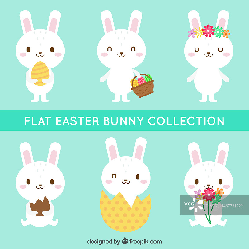 可爱复活节兔子包图片素材