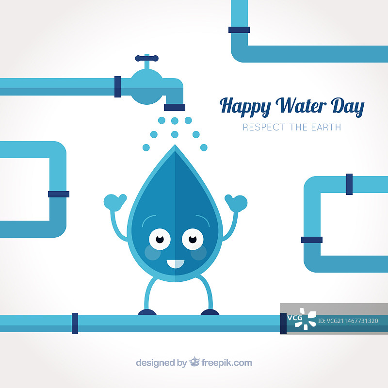 美丽的水滴和管道背景图片素材