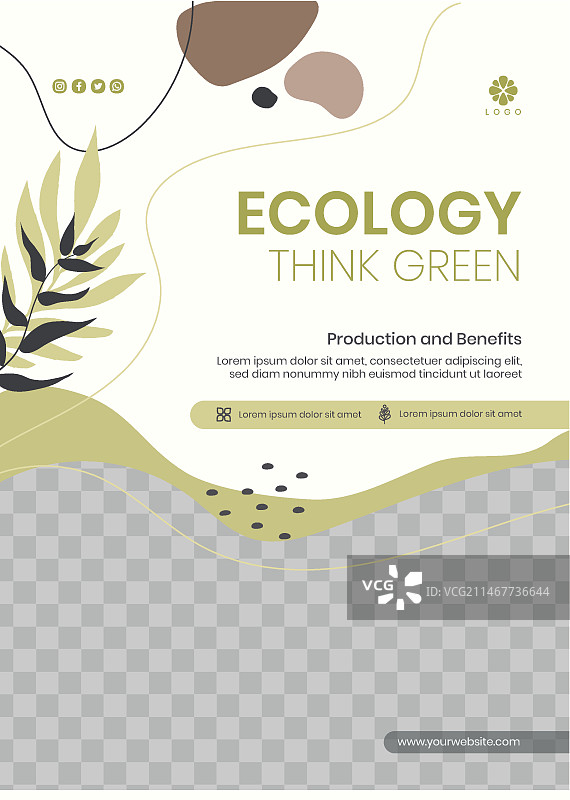 环境保护宣传单模板图片素材