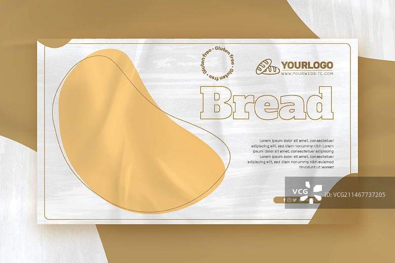 新鲜面包banner模板图片素材