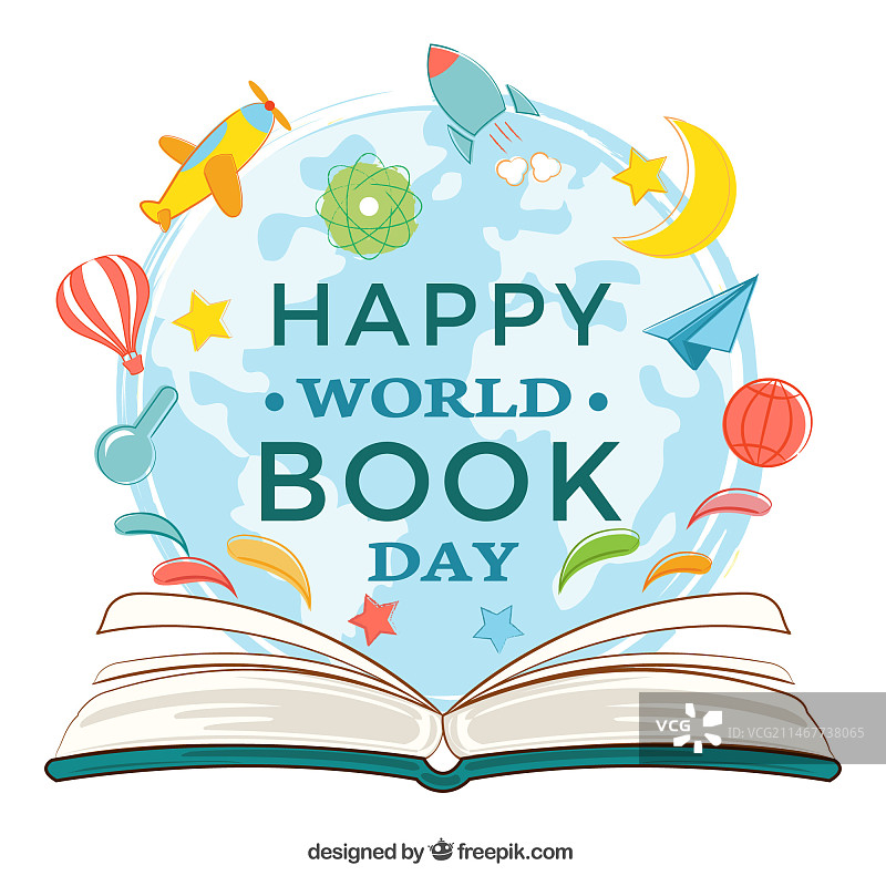 世界读书日书籍背景装饰图片素材