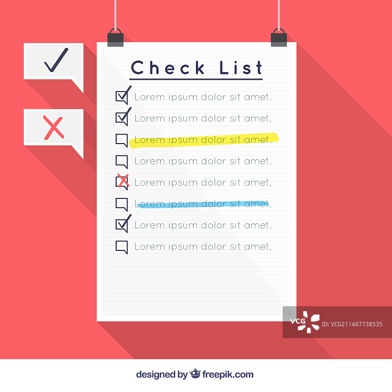 清单模板设计图片素材