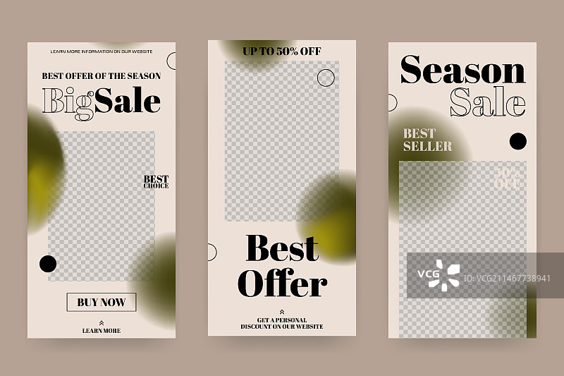 渐变促销Instagram快拍系列图片素材