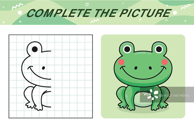 青蛙主题图片填充图片素材