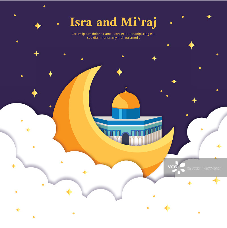 手绘米拉吉节插画图片素材