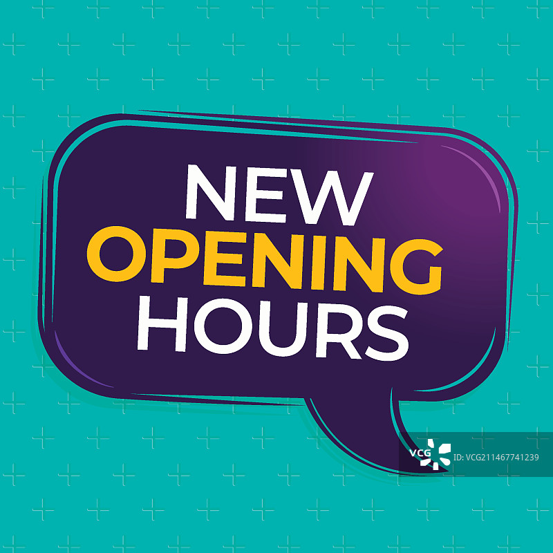 渐变色新营业时间标志图片素材