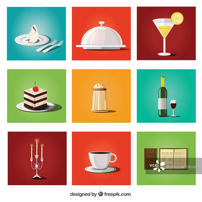 美食餐饮元素合集图片素材