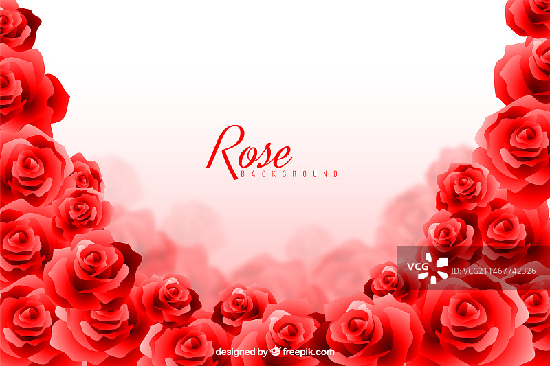 玫瑰背景虚化效果图片素材