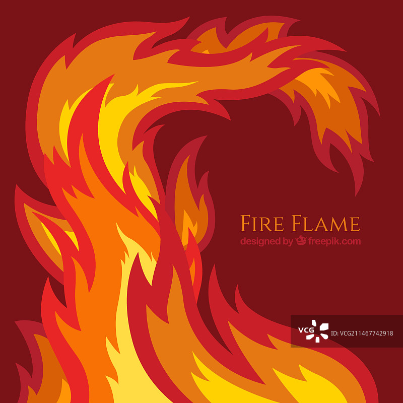 扁平风火焰背景图片素材
