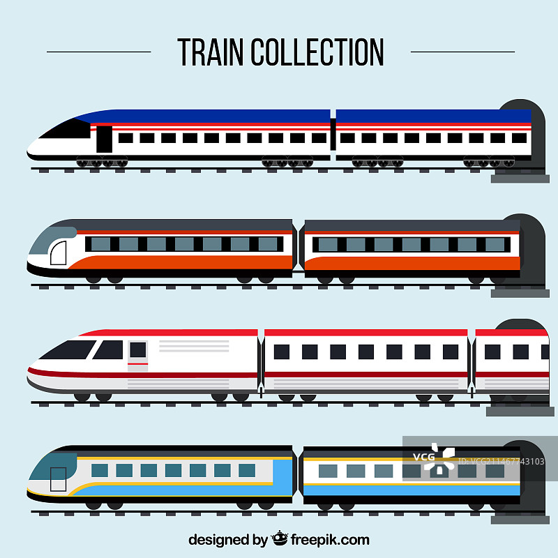 客运列车合集图片素材