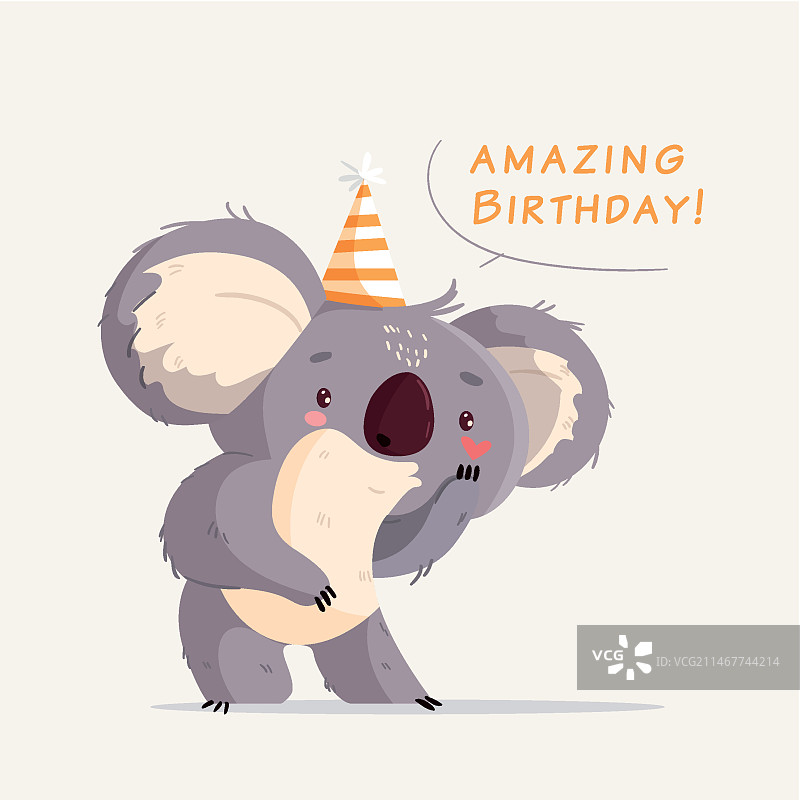 扁平风格生日邀请函模板图片素材