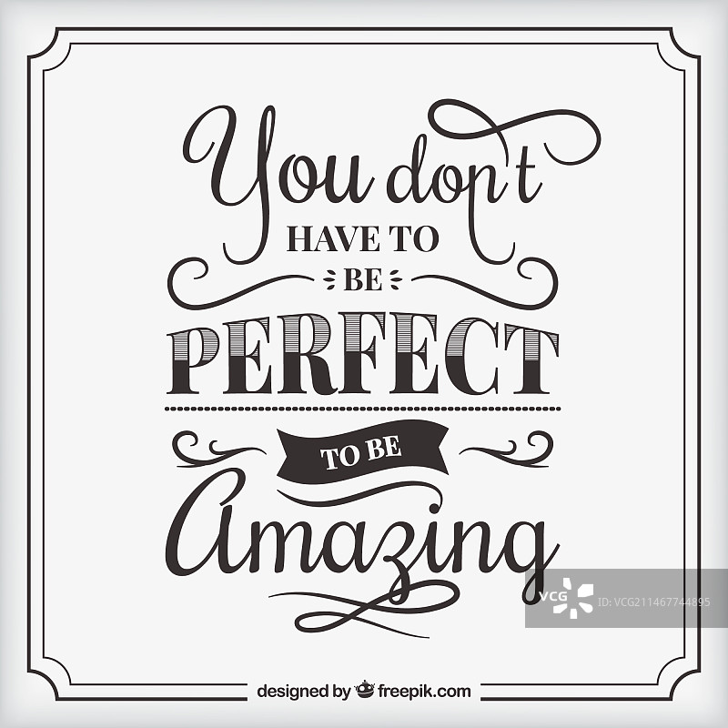 不要追求完美，要追求卓越引言背景图片素材