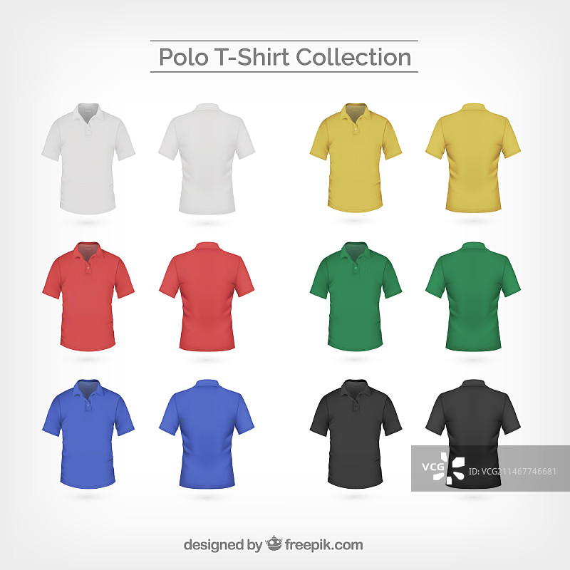 彩色Polo衫系列图片素材