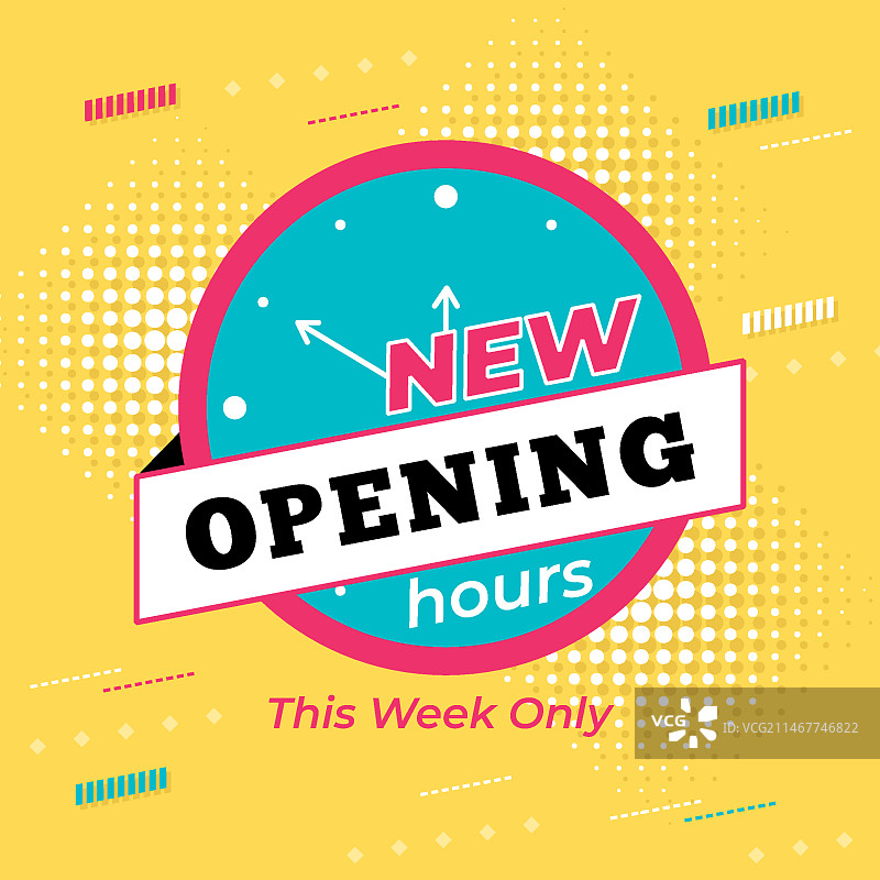 新的营业时间标志图片素材
