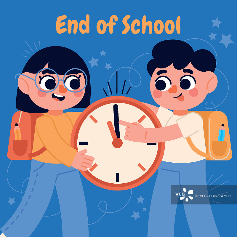 扁平风格毕业季插画图片素材