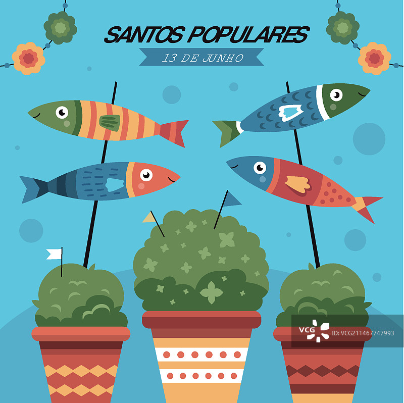 扁平风格的桑托斯大众插画图片素材