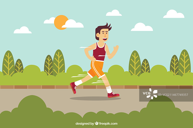 男人快速奔跑背景图片素材