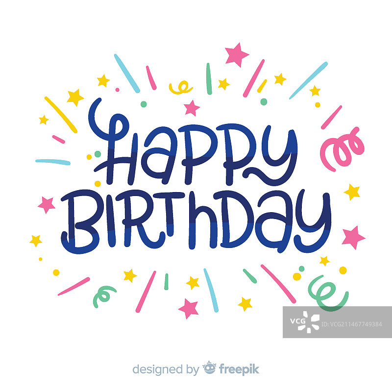 创意生日快乐字母背景图片素材