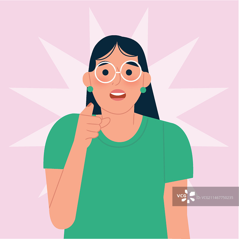 手绘扁平设计指责插画图片素材