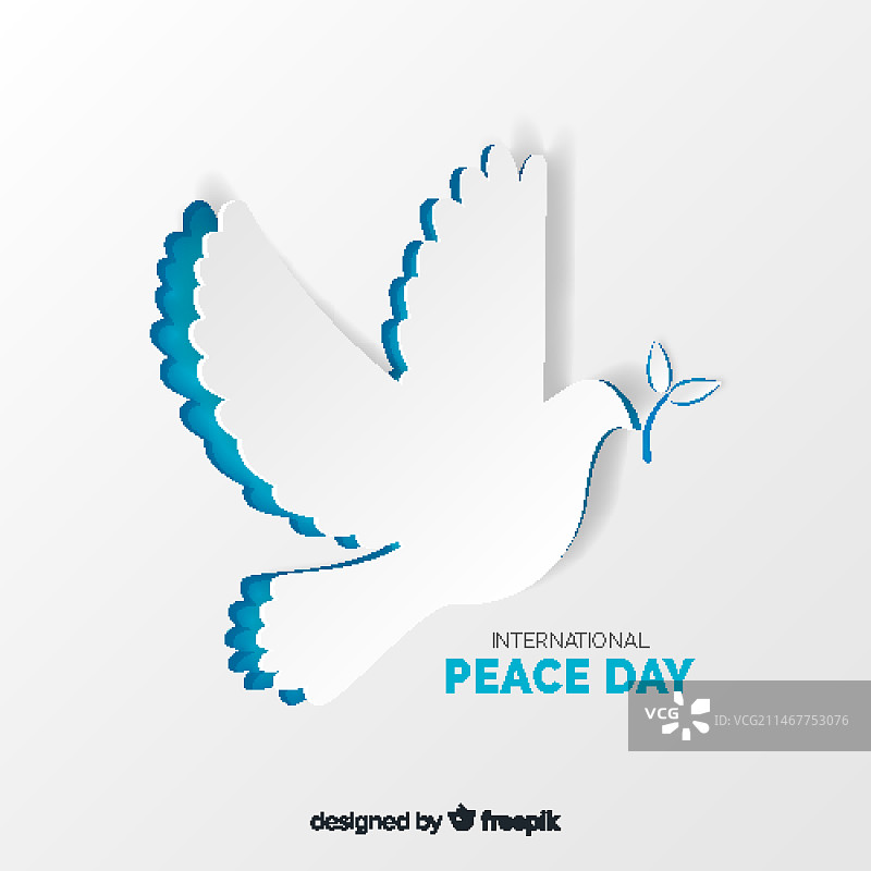 国际和平日的纸鸽图片素材