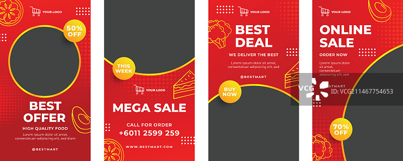 渐变色超市Instagram快拍图片素材