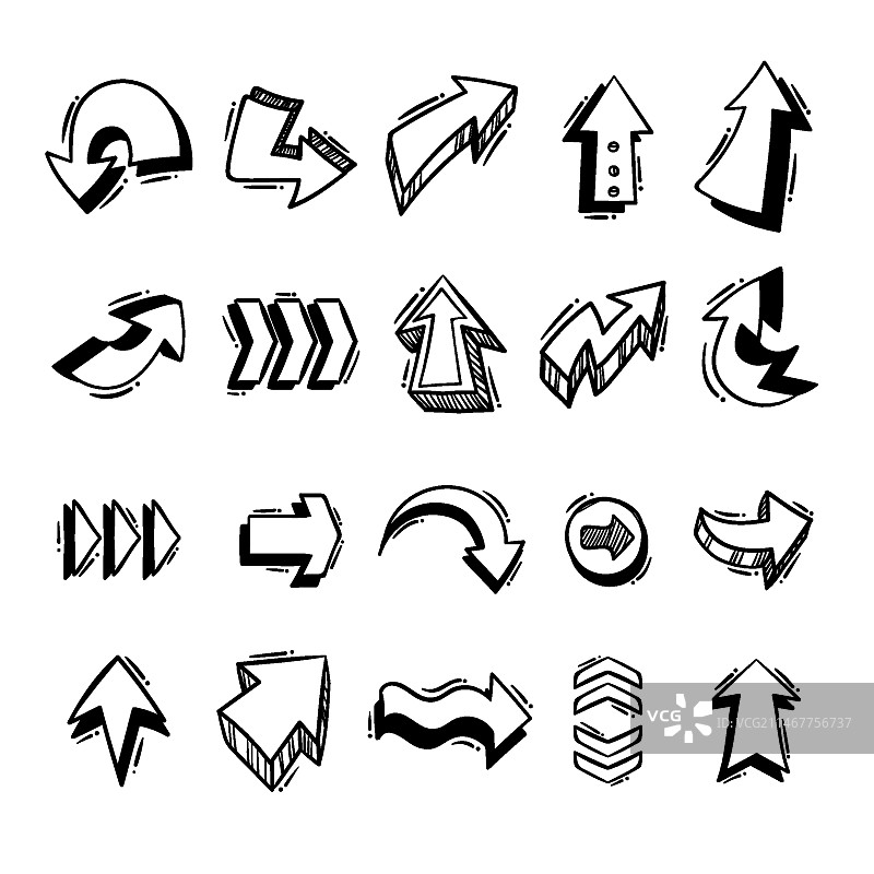 卡通箭头合集图片素材