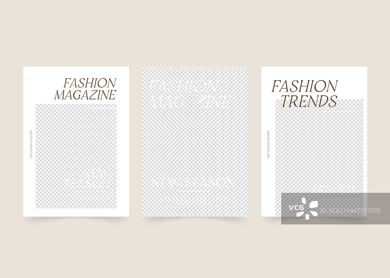 带照片的杂志封面模板图片素材