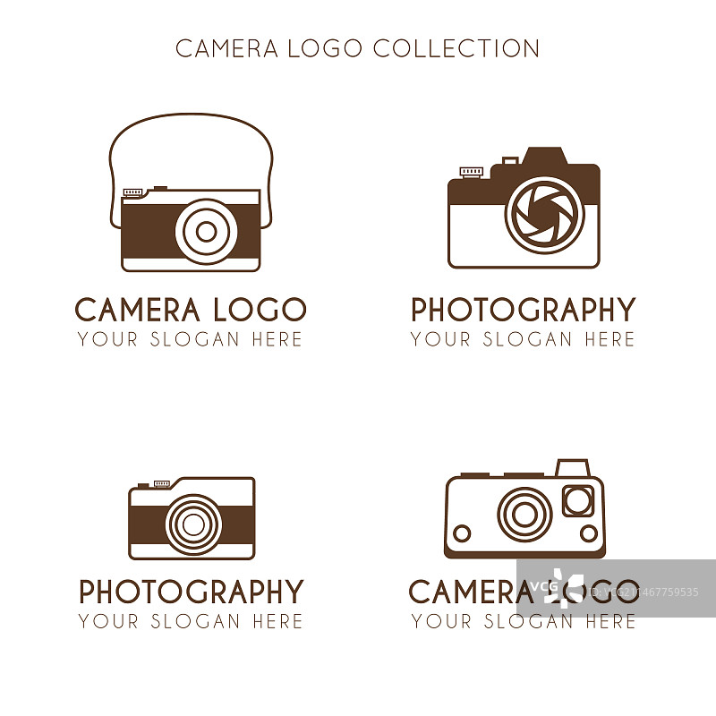 复古简约相机logo合集图片素材