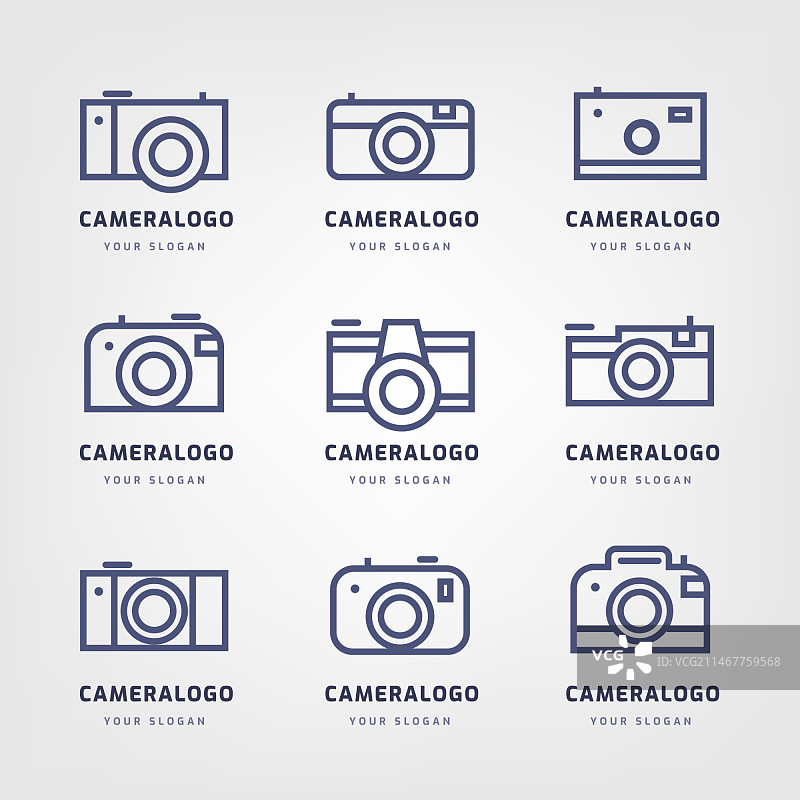 现代简约相机logo合集图片素材