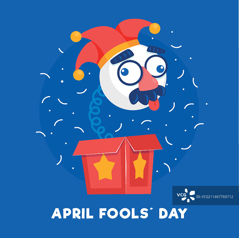 扁平风愚人节图片素材