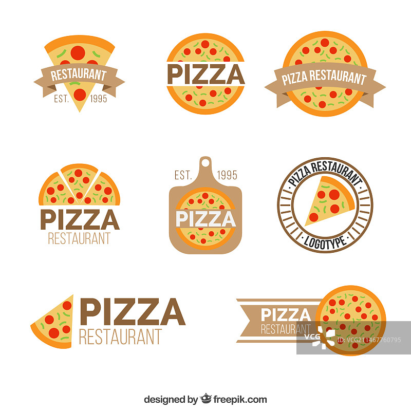 披萨店logo合集图片素材