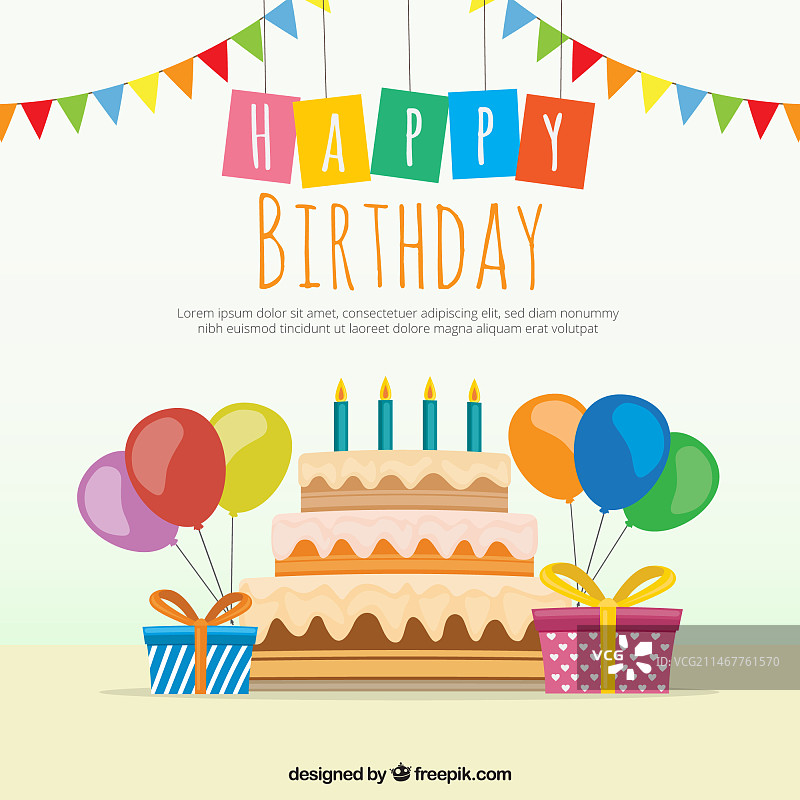 生日蛋糕背景图片素材