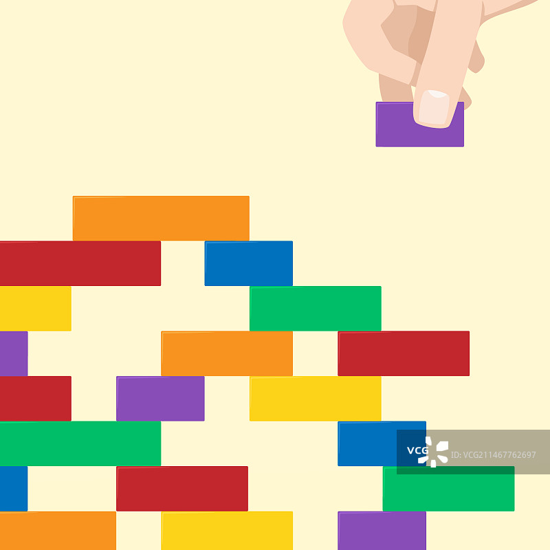 彩色块结构背景图片素材