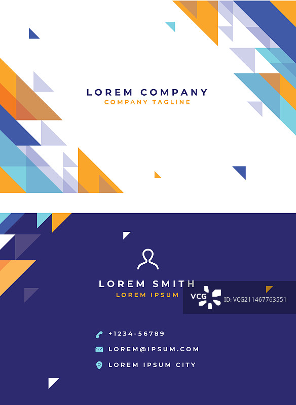 抽象商务名片模板图片素材