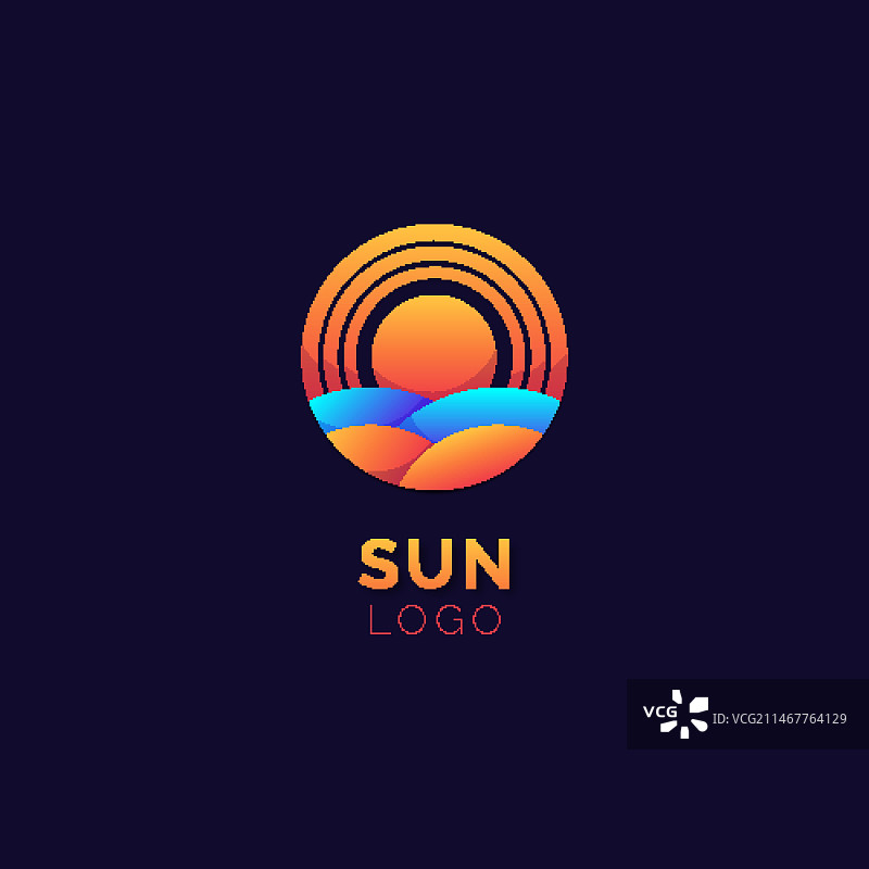 太阳标志模板图片素材