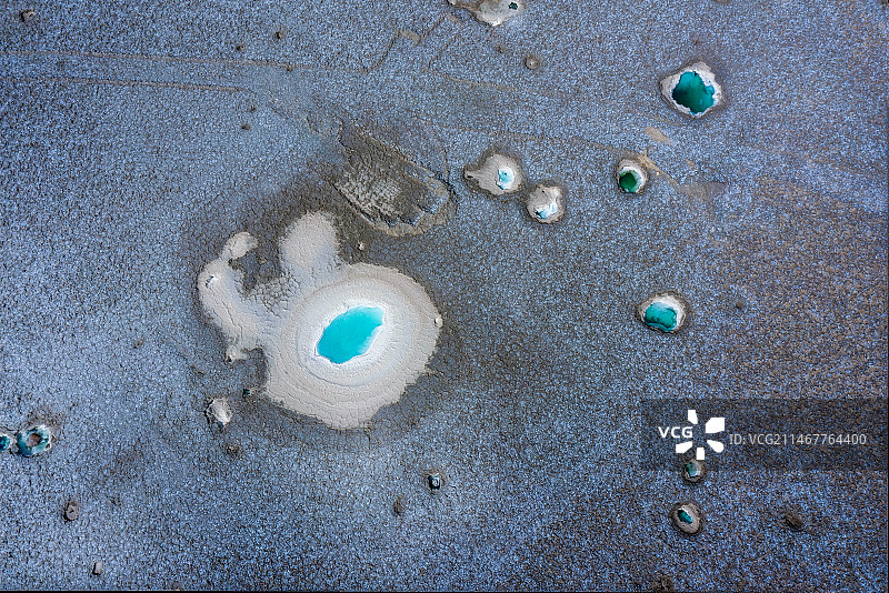 青海格尔木茫崖盐湖场区图片素材