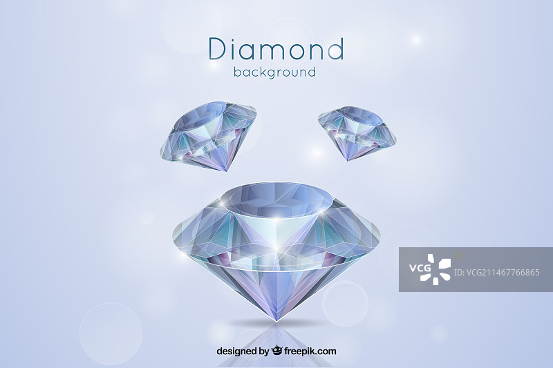 逼真风格的钻石背景图片素材