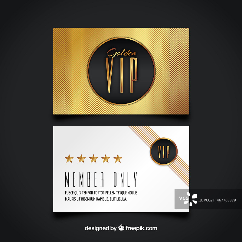 金色名片图片素材