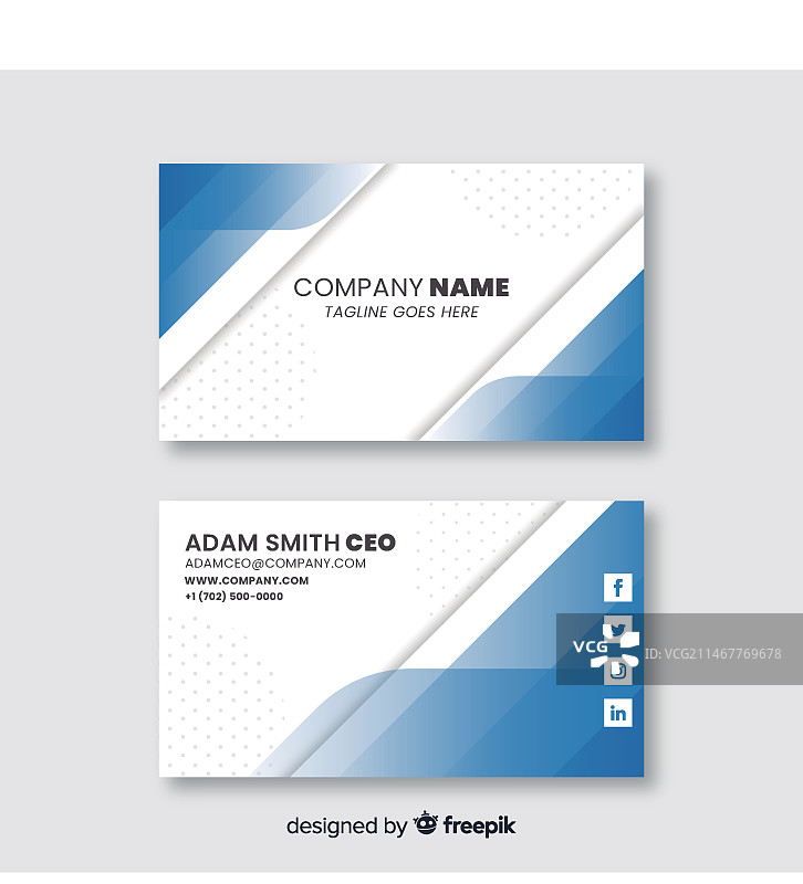 抽象商务名片模板图片素材