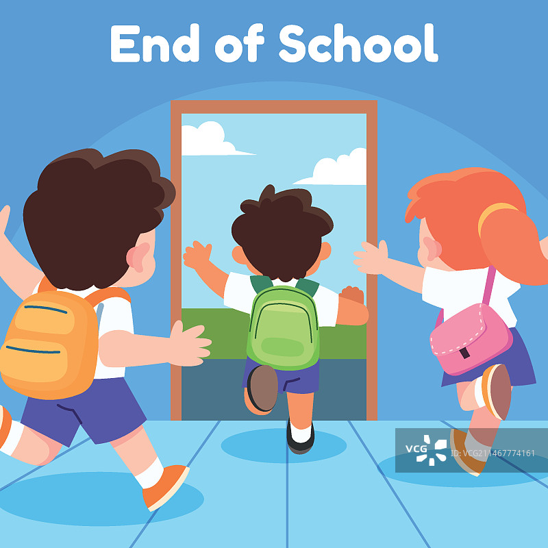 扁平风格毕业季插画图片素材