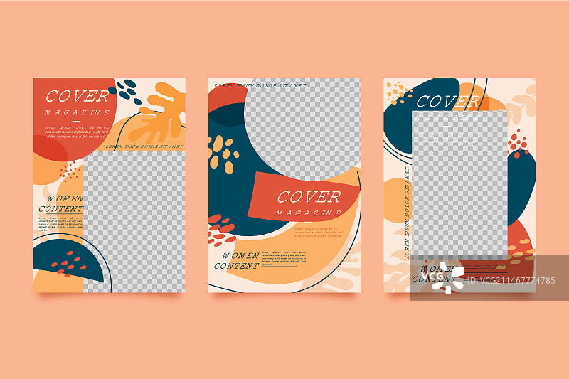 带照片的杂志封面图片素材