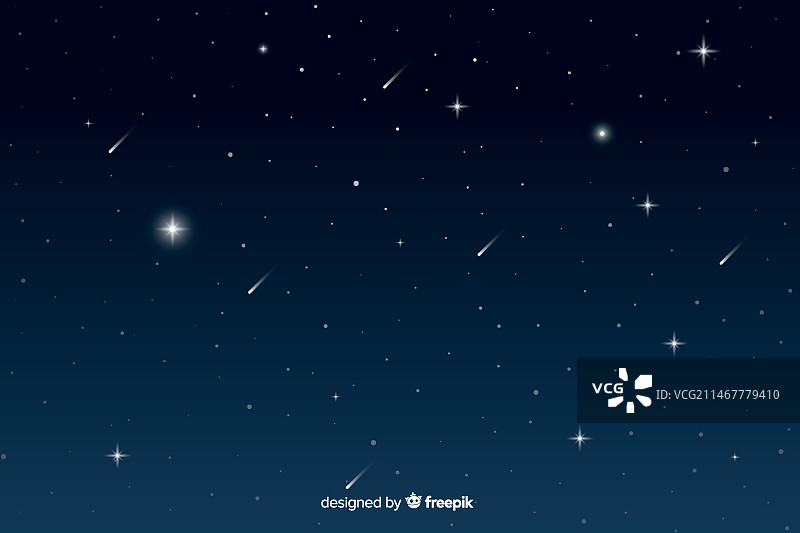 流星渐变星夜背景图片素材
