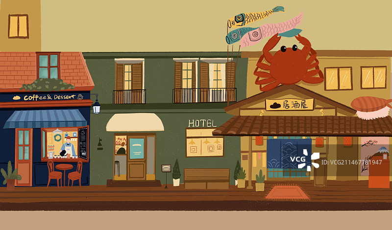 街边商店图片素材