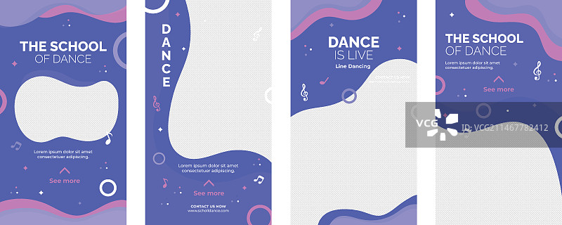 手绘舞蹈学校动态Instagram快拍图片素材